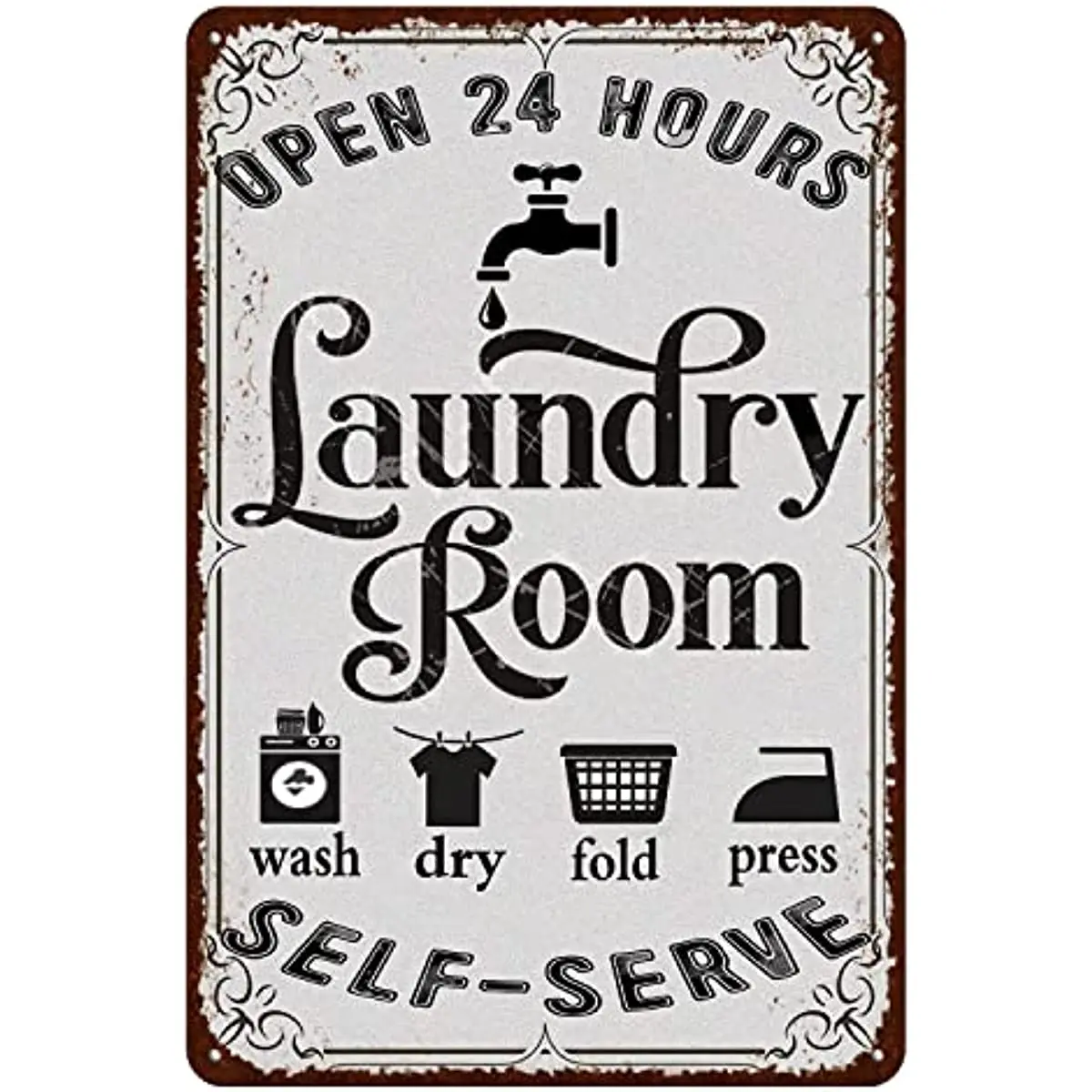 

New Vintage Laundry Room Signs Retro Laundry Metal Signs Wall Decor room decor vintage decor vintage home decor