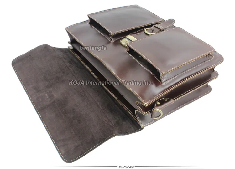 High Class Fashion Italian genuine leather briefcase Men's laptop tote Messenger bag handbag free shipping