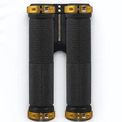 1 Pair Aluminum Alloy Handlebar Grips Non-Slip Ergonomic Design For Mountain Bike Road Bicycle Electric Scooter Rubber Grips