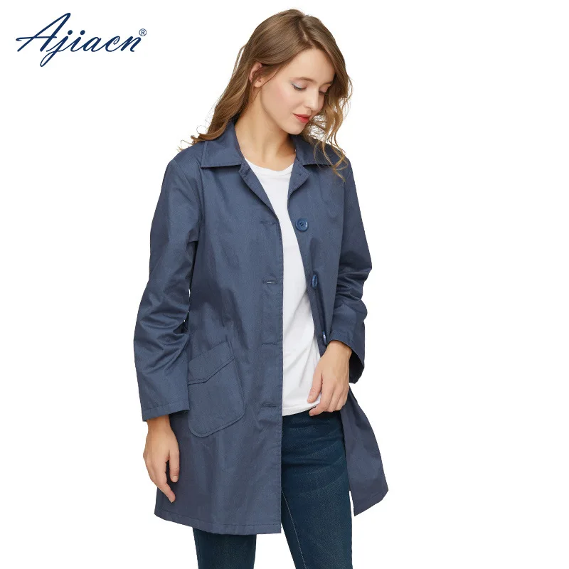 Women's Radiation Protection Coat Windbreaker Workwear Mid-Length