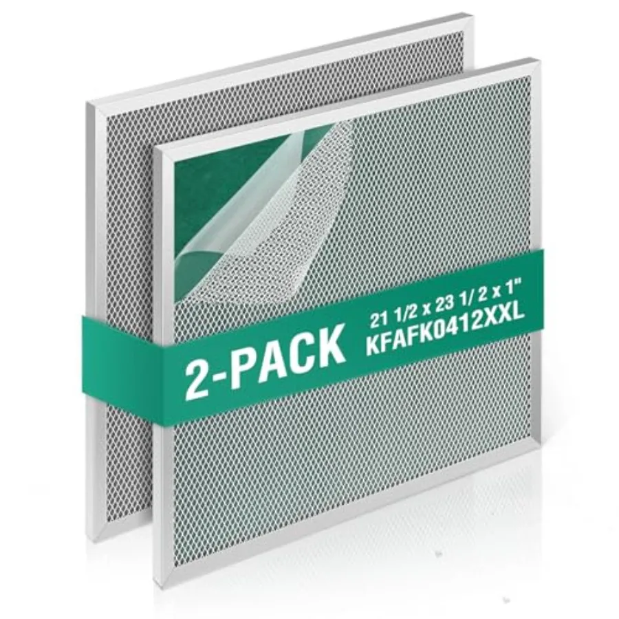 

Upgraded KFAFK0412XXL filter replacement - 21 1/2 x 23 1/2 x 1 Compatible with ryan Carrier Payne fan coil filter washable and
