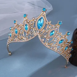 1pc bride rhinestone crown tiara baroque luxury atmosphere alloy crown party princess dress accessories