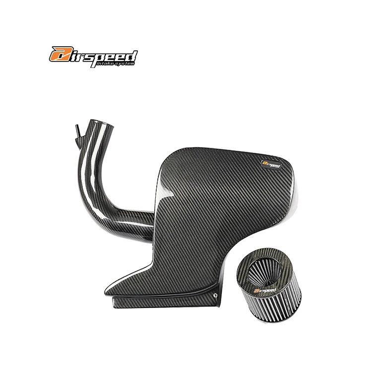 Airspeed Brand Automotive Parts 100% Dry Carbon Fiber Cold Air Intake System For VW Golf MK7 1.4T