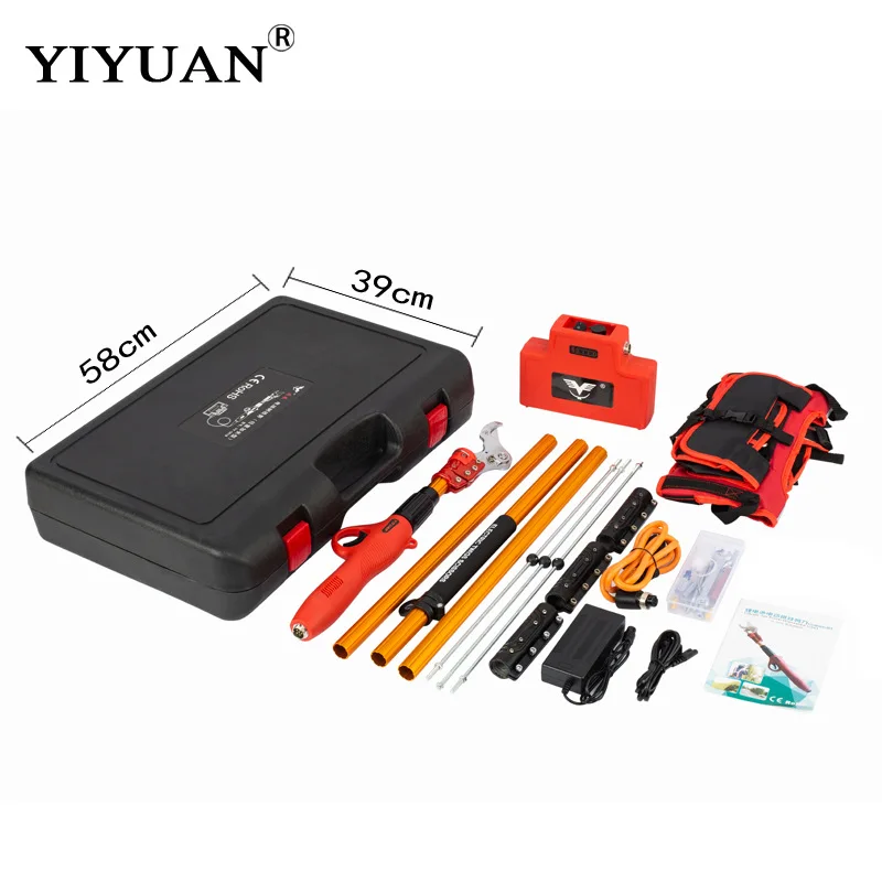 

Electric Pole Pruner - 48V Lithium Battery Cordless Tree Trimmer For Garden & Fruit Branches - Adjustable Extension