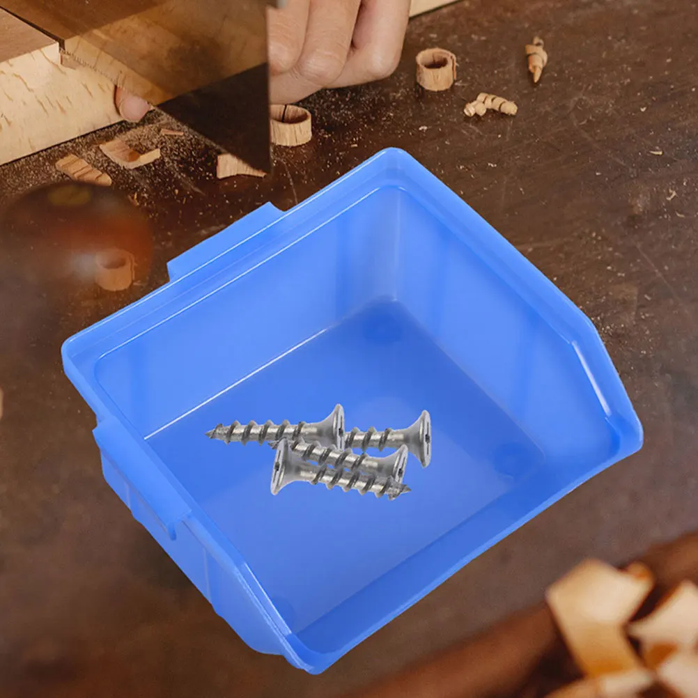 

4 Pcs Parts Box Storage Bins Plastic Abs Nut and Bolt Organizer Fabric Office for Screws Craft Containers