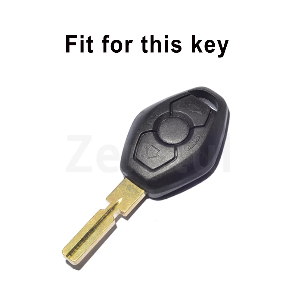 Gun Grey TPU For BMW X3 X5 Z3 Z4 3 5 7 SERIES E38 E39 E46 E83 1998 - 2005 Car Key Case Cover Shell Fob Keyless Accessories