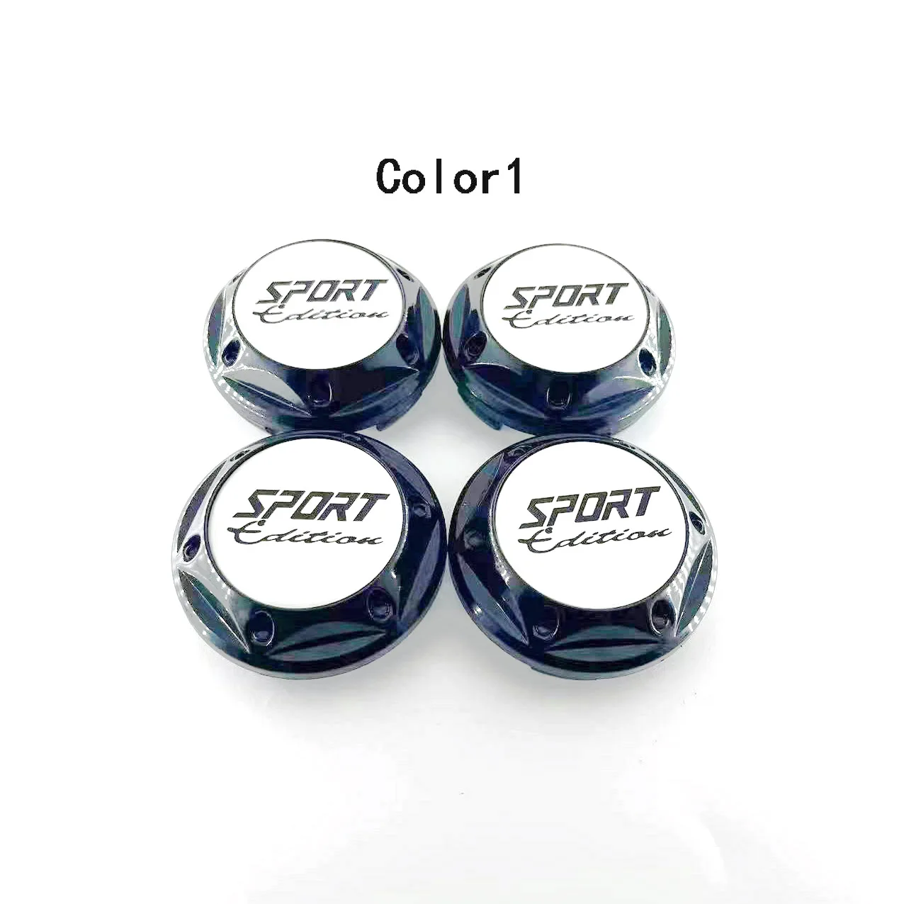 4PCS/lot 67MM Car 5Color Wheel Center Hub Caps for SPORT Logo chrome