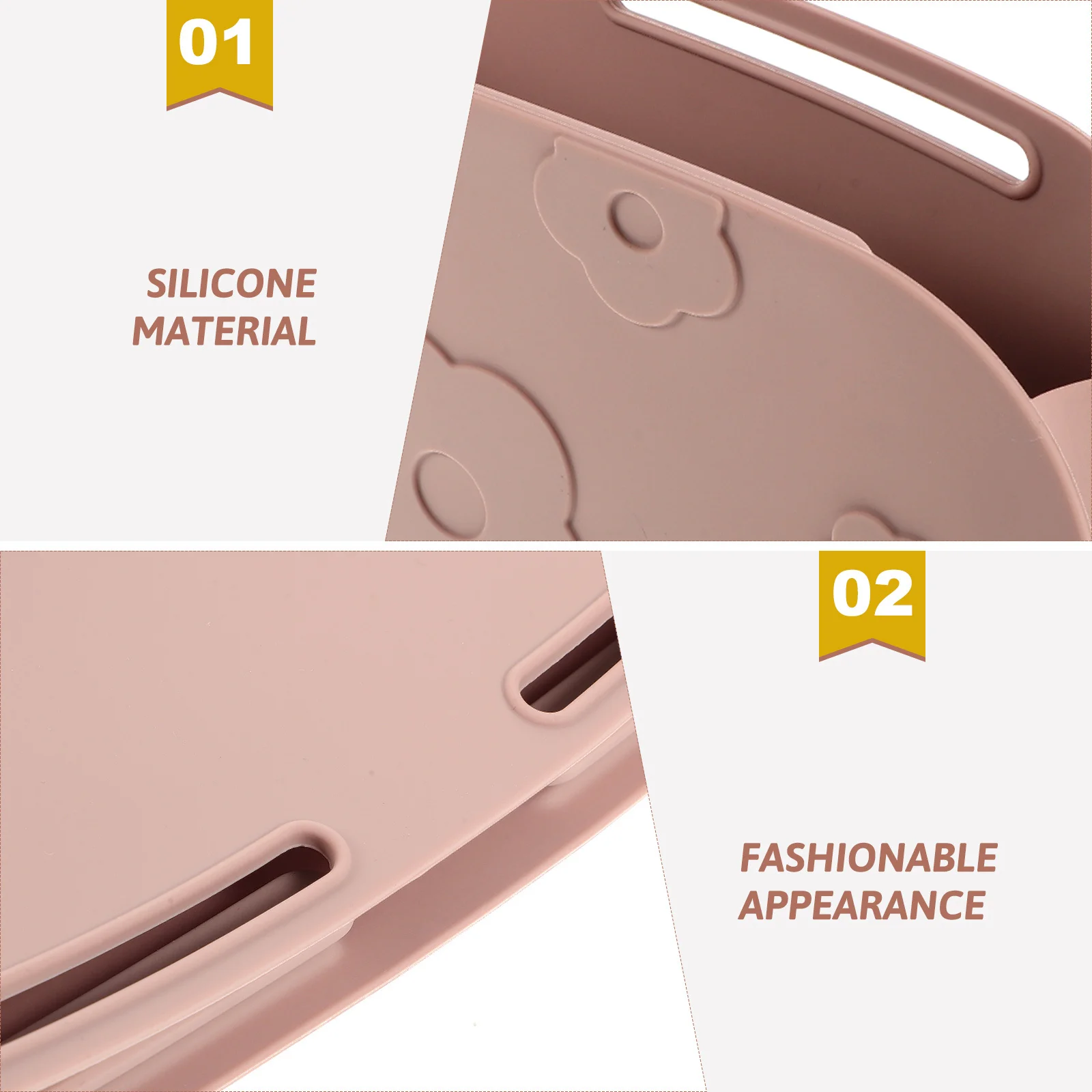 

Silicone Makeup Brush Case Large Capacity Portable Organizer Travel Makeup Tool Bag Brush Holder Beauty Storage Box