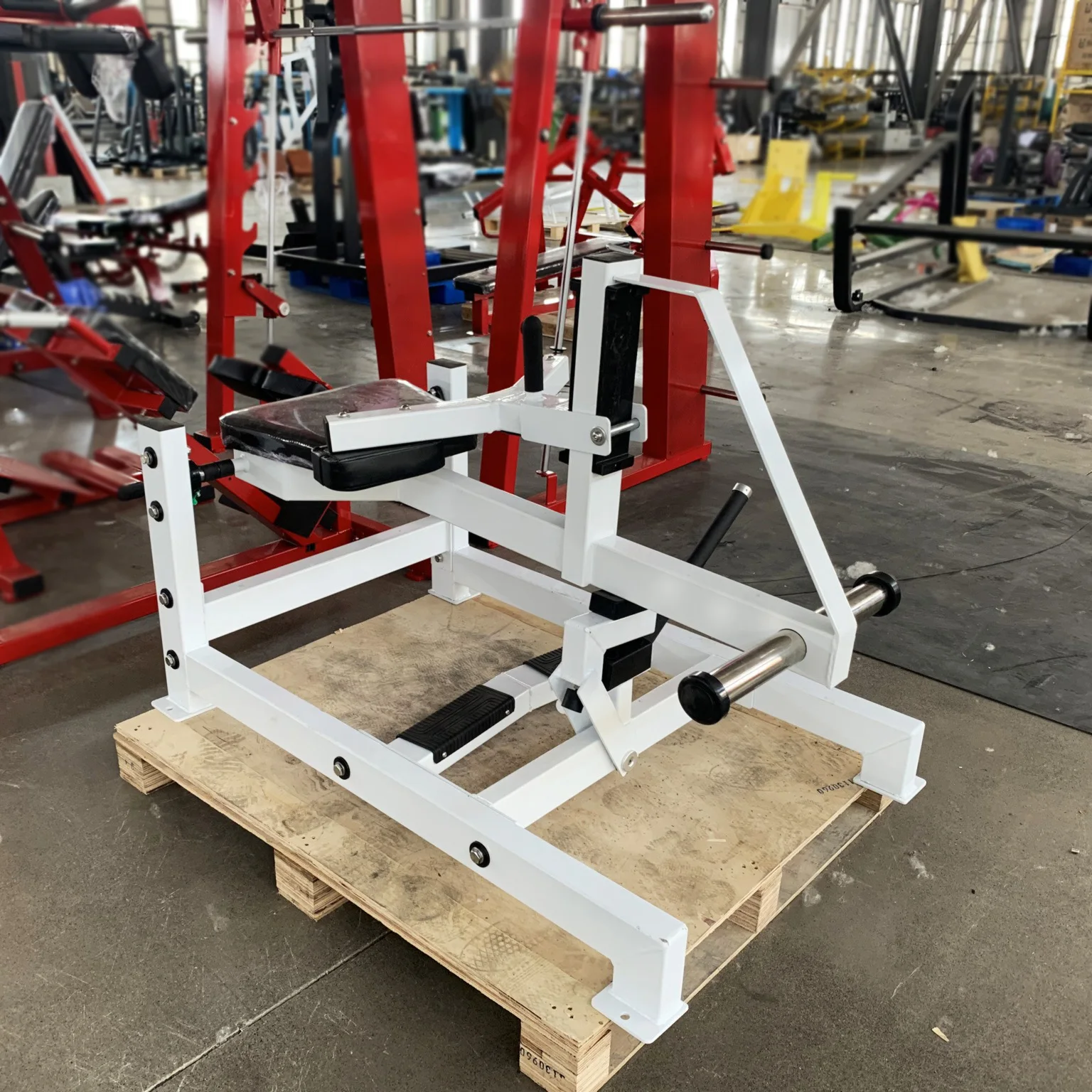 Commercial Gym Fitness Equipment Machine Plate Loaded Seated Calf Raise Equipment Steel Material