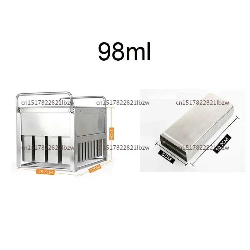 40pcs Stainless Steel Popsicle Mould Ice Lolly Mold For Popsicle Machine Fruit Shape DIY Ice Cream Molds With Sticks Holder