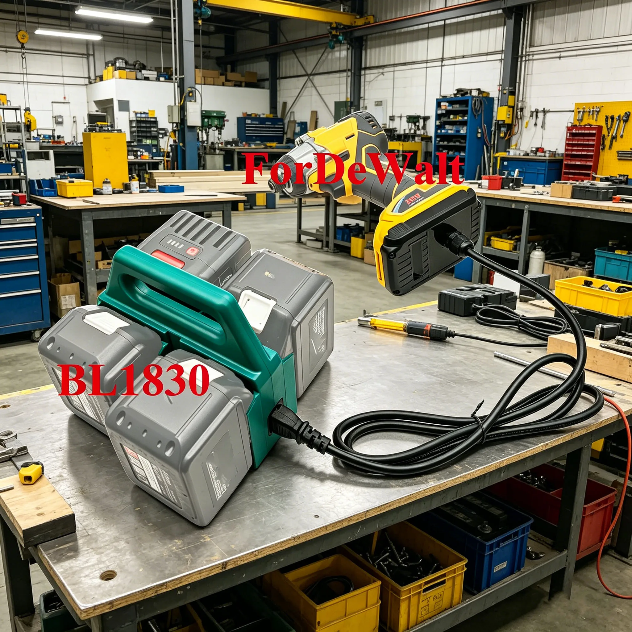 For Makita 18V Lithium Battery For DeWALT 20V For Milwaukee For LXT Machine Adapter Cable Splitter Extended Line Weight Reducer