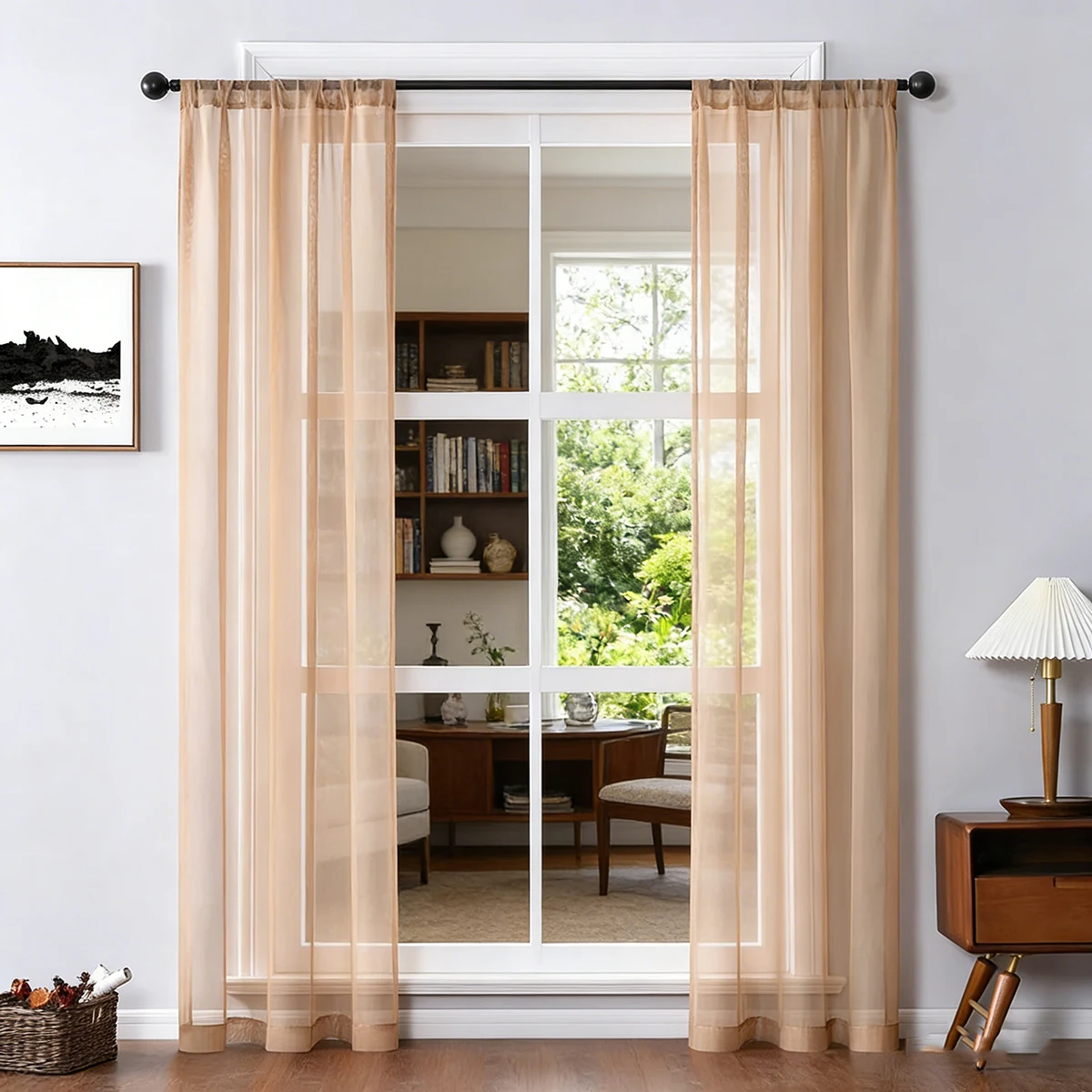 Trattamento finestra romantico All-match matrimonio soffitto tende morbido Multi colore tende tende per soggiorno Tulle A184-40