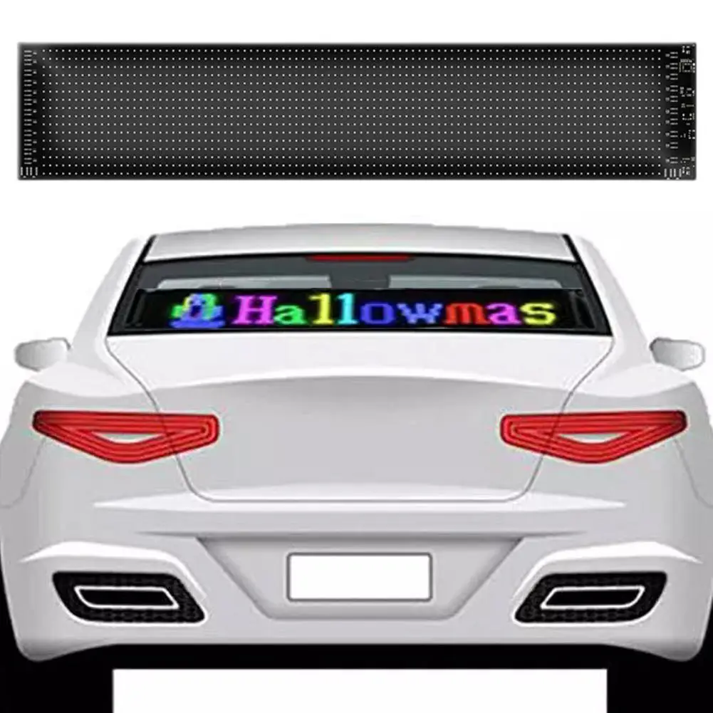 Car Trunk Glass RGB Lamp LED Graffiti Smart APP Control DIY Design Text Patterns USB Plug RGB Lighting Car Waterproof Light