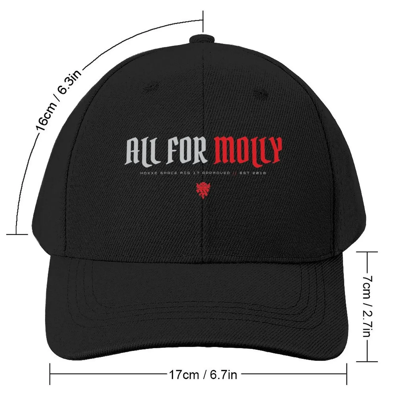 DRG All For Molly White Baseball Cap New In The Hat Thermal Visor Sun Hats For Women Men's