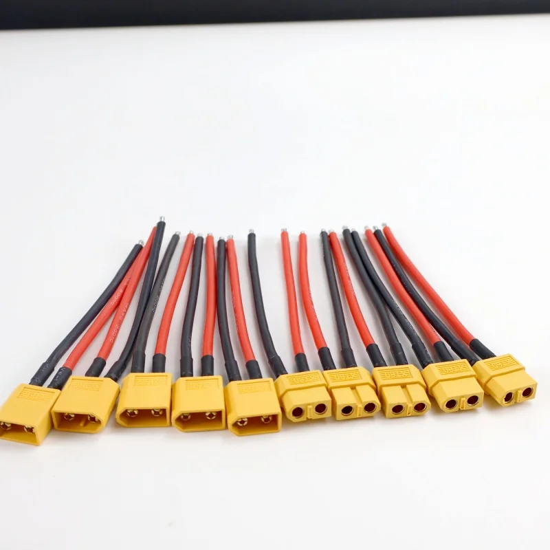 Connettore parallelo 5/10 per batteria XT60 con spina e presa con cavo flessibile in silicone 14AWG 10 cm RC LiPo Batteria Motore
