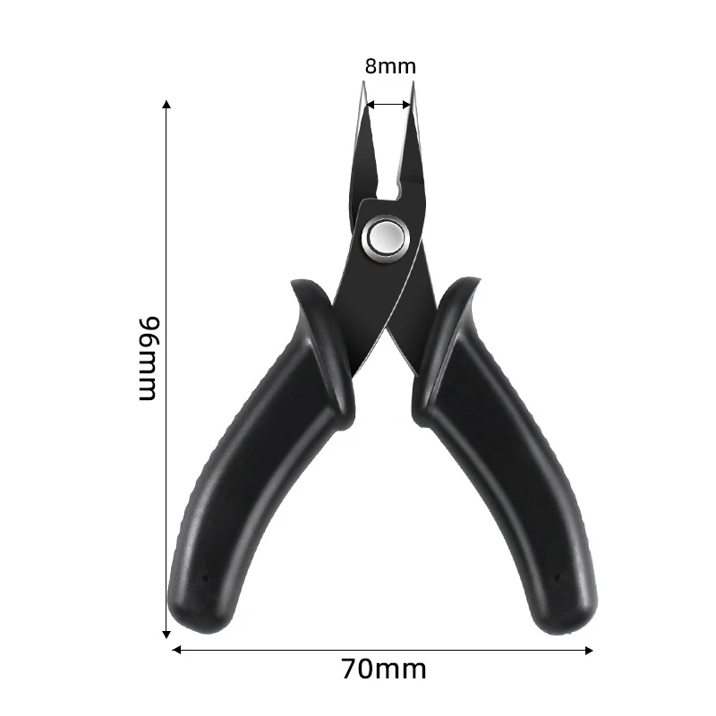 2pcs Clamp DIY Electronic Diagonal Pliers Mini Flat Nose Plier Side Cutting Nippers Wire Cutter 3D Printer Parts Assembling Tool