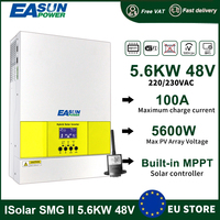 Power MPPT 100A Charger 5.6KW Soalr Inverter PV input 500Vdc 5500W 220VAC 48VDC Pure Sine Wave inverter DC/AC With WiFI