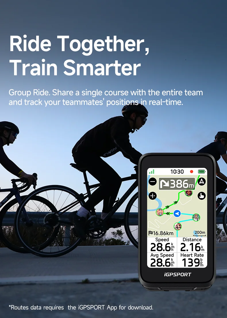 iGPSPORT BiNavi Air Touchscreen GPS Fahrradcomputer Leichtgewichtiger Farbdisplay-Fahrradnavigator Fahrradzubehör – Detail 18