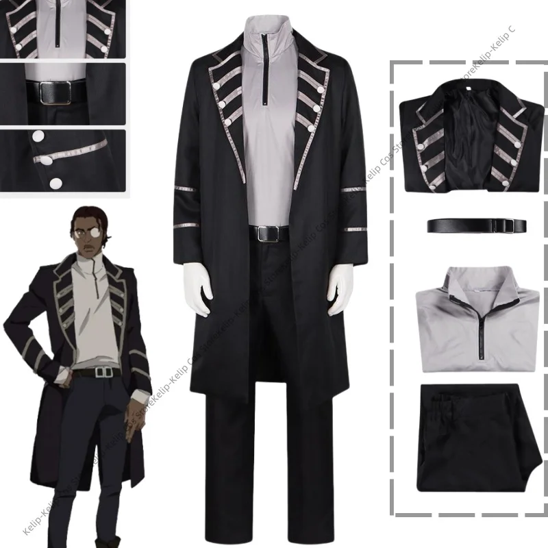 Anime Doug Cosplay Costume Lazarus Style Sci-Fi Armor Full Set 2D Game Character Role Play Outfit with Props Free Shipping