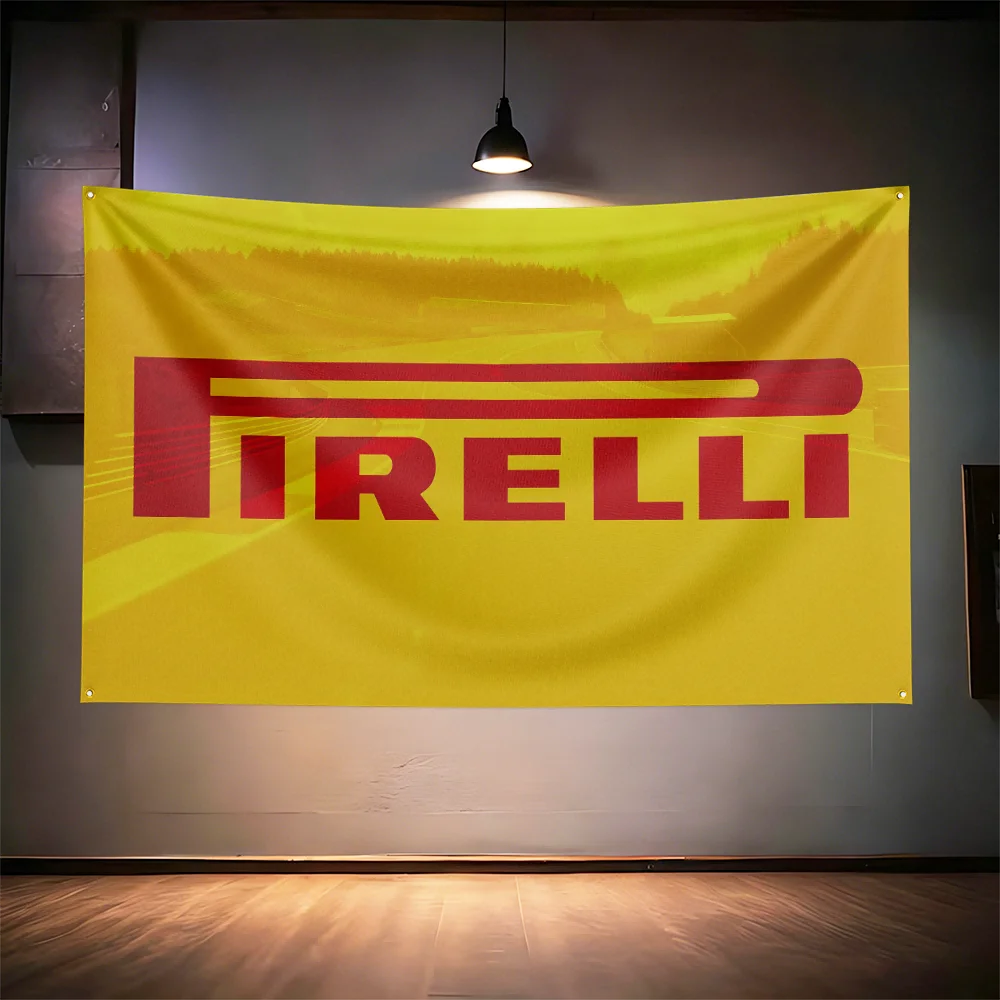 Pirel-lis Tires Flag 3x5ft 90x150cm For Garage Auto Shop Man Cave Bar Club Tuning Shop Wall Decor Racing Banner