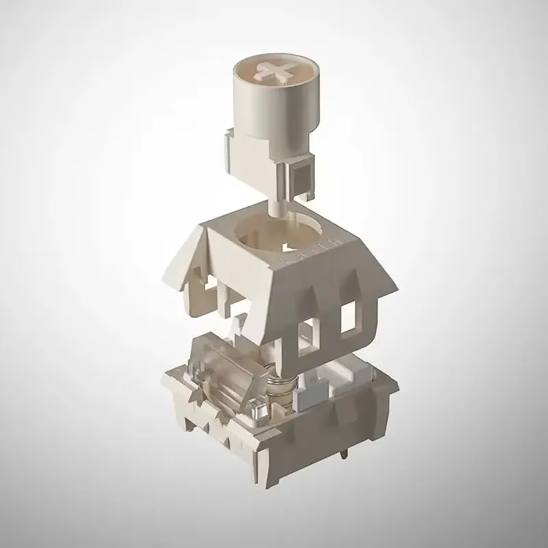 

Kailh BOX Coconut Latte Cream Switch 45gf Бесшумная линейная 3-контактная игровая офисная горячая замена Механическая клавиатура Бесшумная заводская смазка