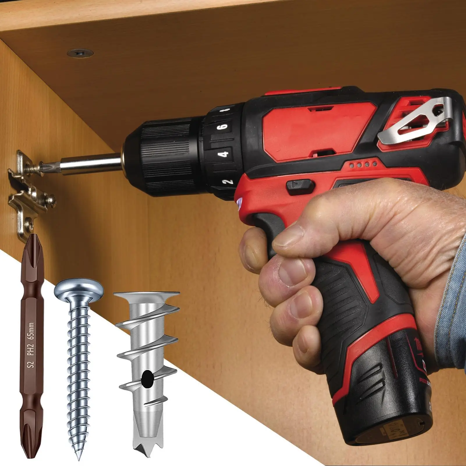 

Drywall Screw 50 Pieces Nails With 50 Fasteners Metal Wood Screws For Wood Drywall Hollow Wall Panel Board Bathroom Kitchen