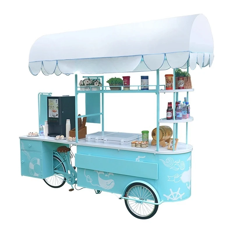 

market stall car shopping mall exhibition mobile snack sales tricycle Internet celebrity stall car coffee milk tea car