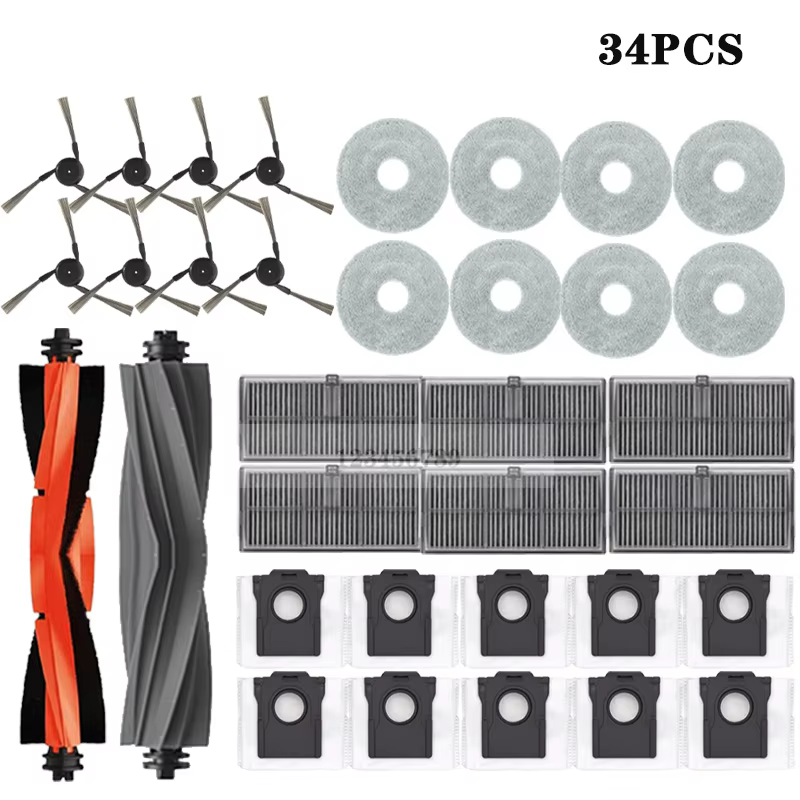 Dreame X40 Ultra / X40 Pro Robot Vacuum Spare Parts Main Side Brushes Mop Cloths HEPA Filters Dust Bags Accessories - Image 14
