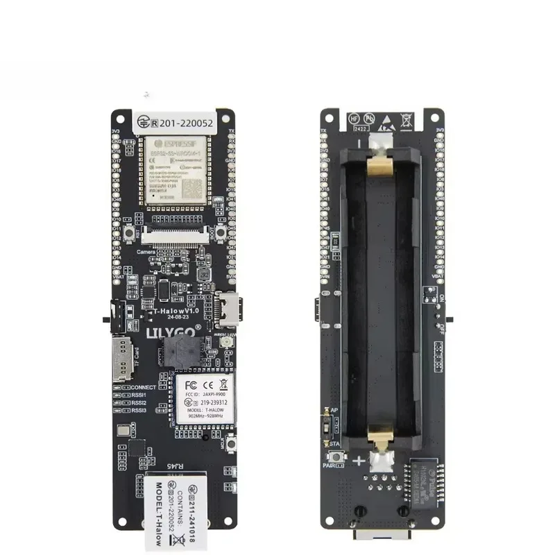 2026for T-HaLow Wi-Fi HaLow 875M 915M SAW Module with ESP32-S3 RJ45 Port Camera 18650 Battery for Arduino IOT Development Board
