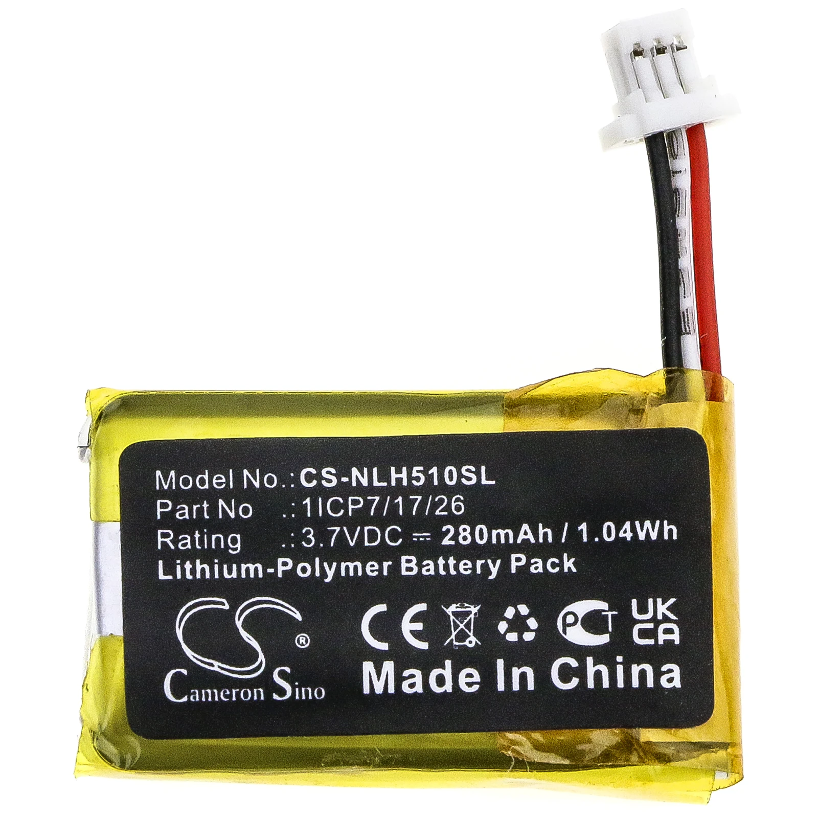 Home Security Battery Replacement - 3.7V 280mAh Replacement Home Security Camera