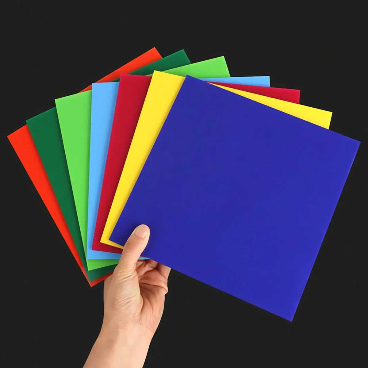 

1Pcs Colorful Acrylic Board Colored Plastic Sheet 100x100 - 300x400mm For DIY Building Model Craft Picture Frame Processing