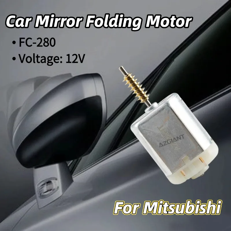 AZGIANT 12V Car Rearview Mirror Folding Motor Accessories Auto Replacement Parts Power Fold For 2002-2006 Mitsubishi Pajero V77