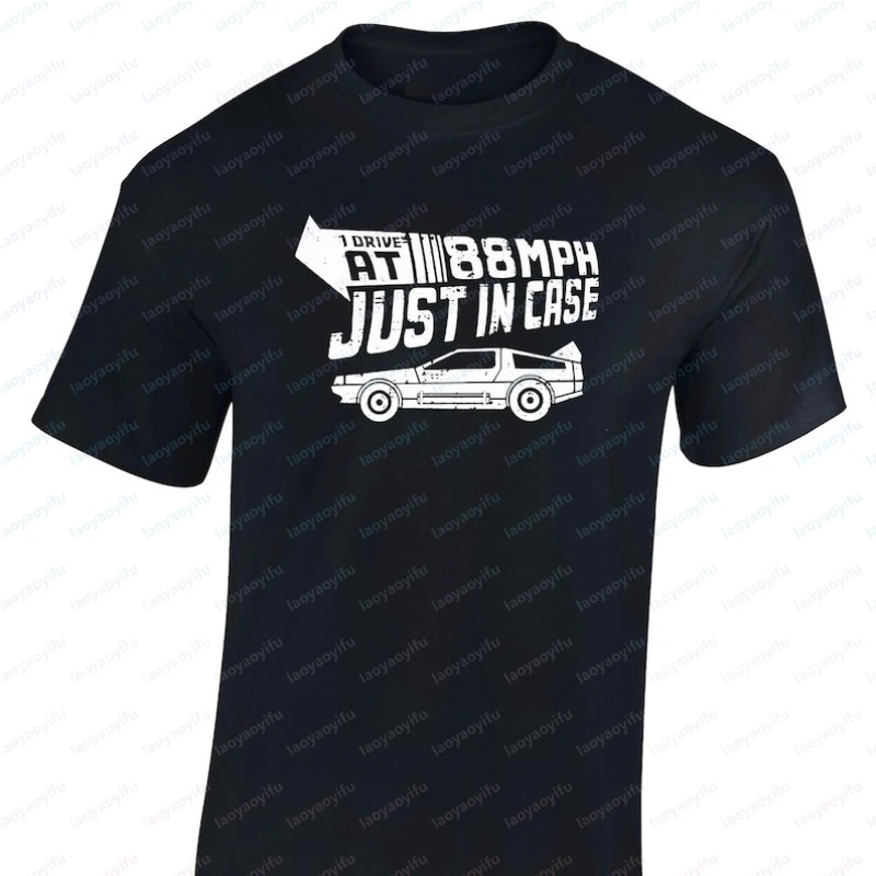 Back To The Future Inspired T-Shirt for Men's 88mph Movie 80s 90s Movie Lover Tee Classics Retro Vehicle Unisex Tops Ropa Hombre
