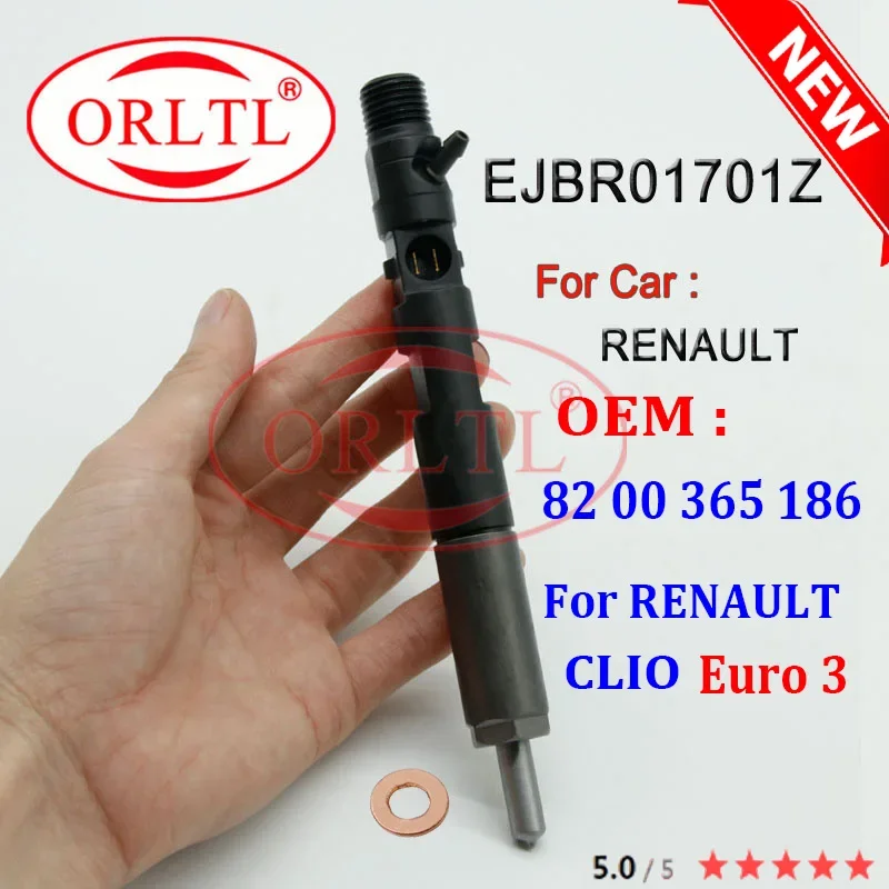 

ORLTL EJBR01701Z 8200365186 Common Rail Fuel Injector EJB R01701Z For RENAULT CLIO Euro 3 Engine