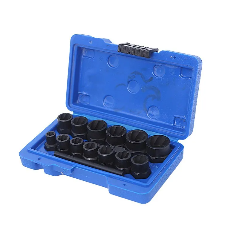 15PCS 38 Series Nut Extractor Set Stripped Screw Remover Socket Tool Kit