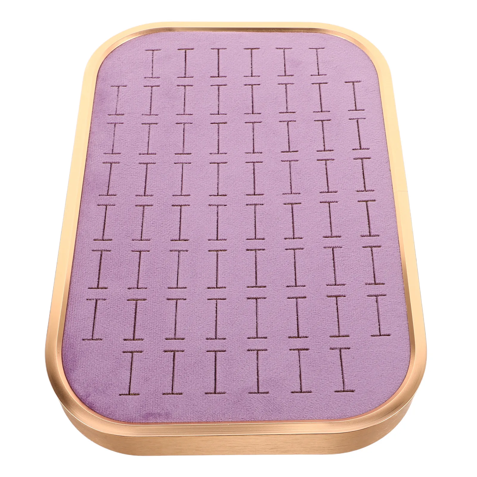 Jewelry Organizer Tray 60 Slots Stackable Design for Rings Pendants Earrings Display Storage Drawer Insert Rectangular Holder