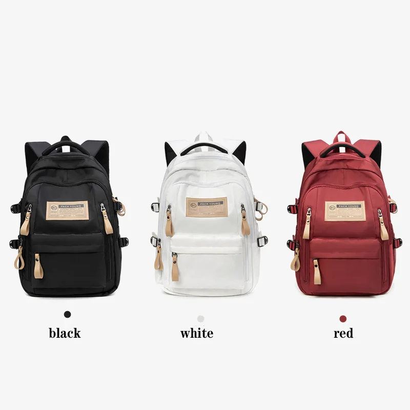 Female Women Girl Backpack Cool New Leisure Fashion College Laptop Student Lady School Bag Travel Nylon Book Trendy Backpack