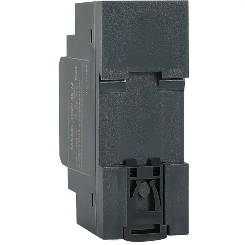 [NEW!A08R】 Versatile Mounting Options HDR-30-12 12VDC, 2A, 24W DIN Rail Power Supply Module
