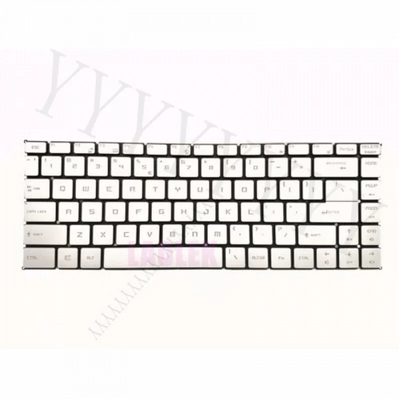 

QНовая серебряная клавиатура США с подсветкой для MSI PS42 Modern 8RC/8RA/8MO PS42 8RB/PS42 8M