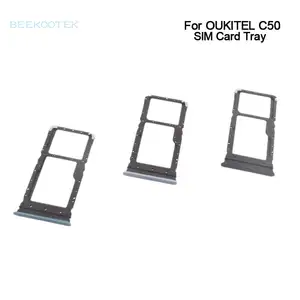 Bilashmart BackShell Original OUKITEL C50 SIM Card Tray Holder Sim Card Tray Slot Adapter Accessories OUKITEL C50 Smart Phone