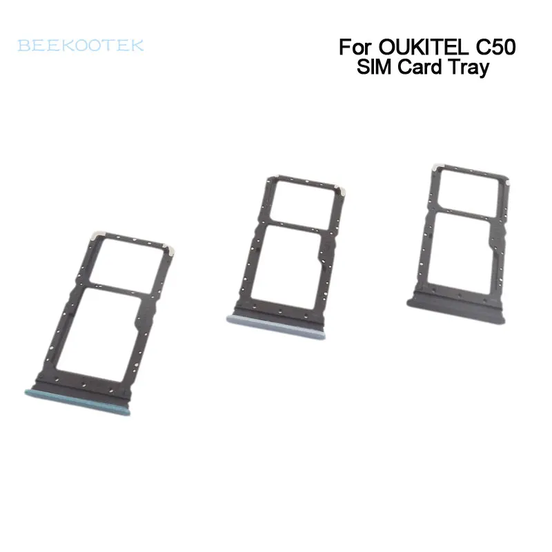 New Original OUKITEL C50 SIM Card Tray Holder Sim Card Tray Slot Adapter Accessories For OUKITEL C50 Smart Phone