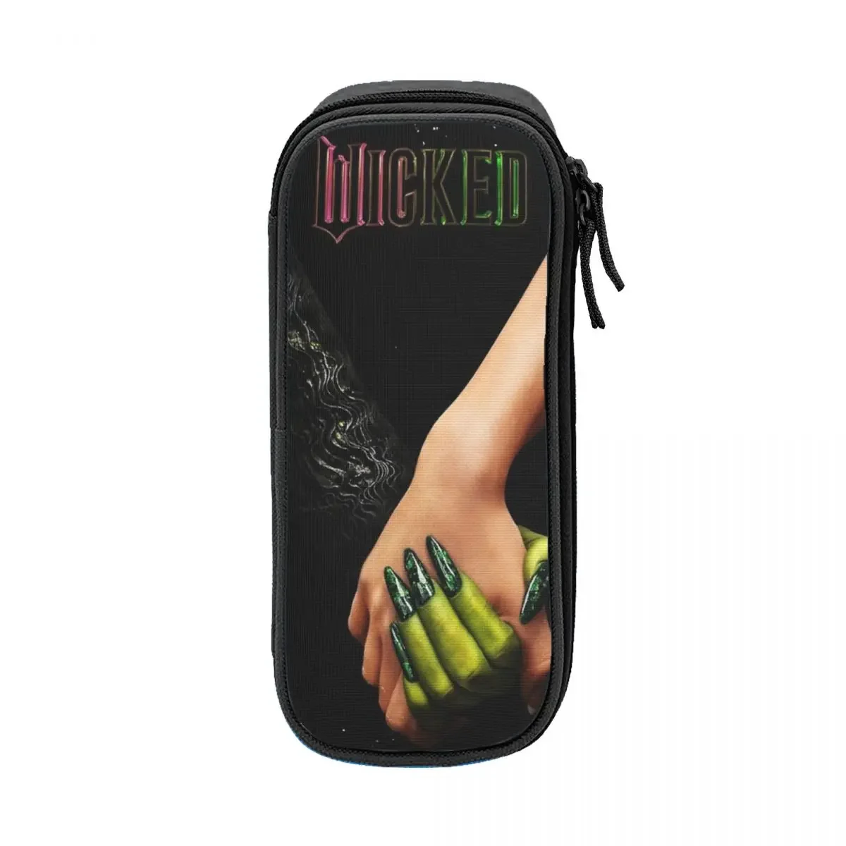 Wicked Movie Fantasy Pencil Case Fashion Elphaba Glinda Pen Bag Kids Large Storage School Supplies Zipper Pencilcases