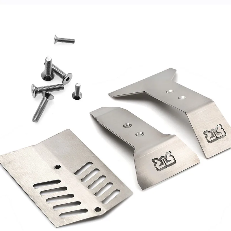 Metal Front/Middle/Back Chassis Armor Skid Plate for 1/8 ARRMA Nero 6S Big Rock AR106017 RC Car