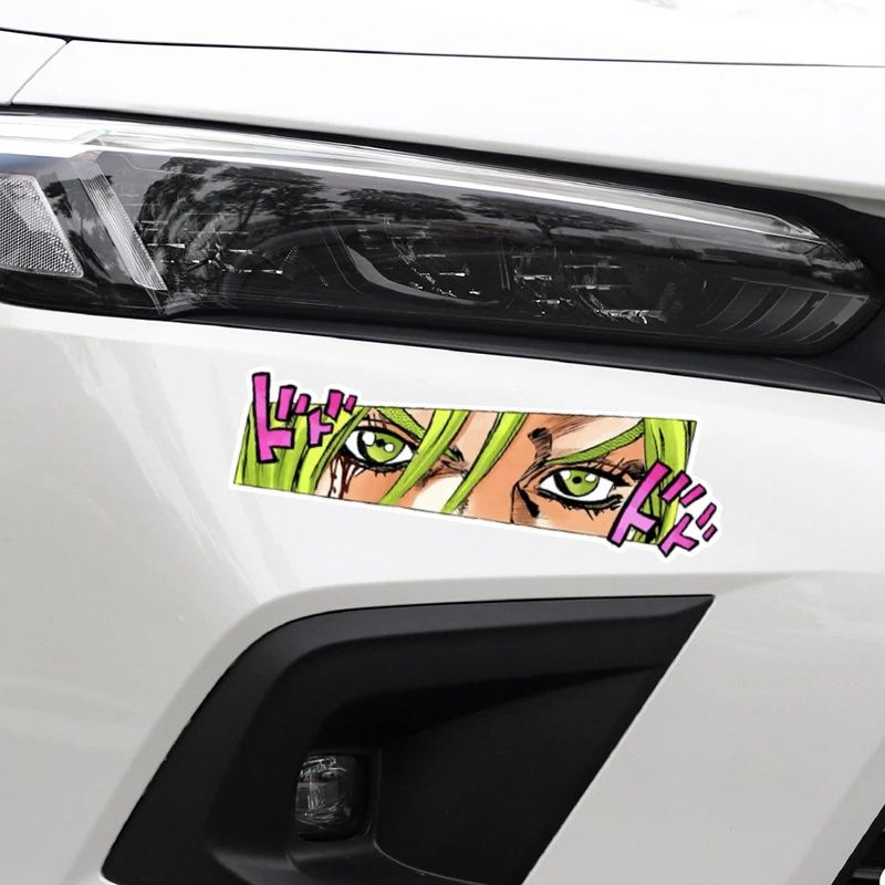 ملصقات JDM JOJO عيون Peering للسيارات ، جسم السيارة أنيمي ، زجاج النافذة ، الشارات الإبداعية ، لتقوم بها بنفسك الديكور الوفير ، والاكسسوارات #2