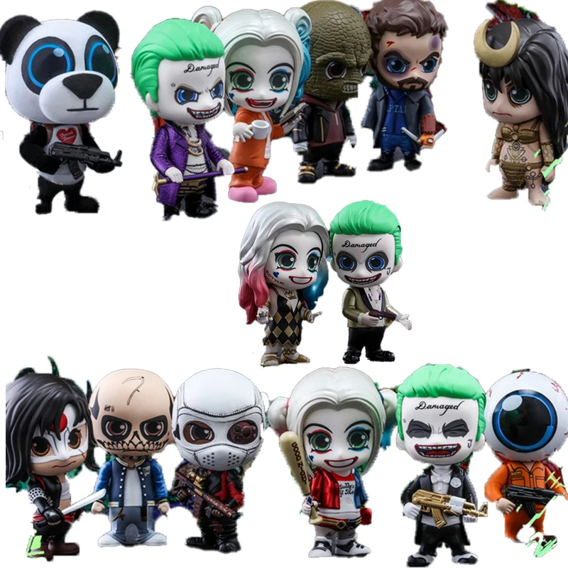 

In Stock Original Genuine HOTTOYS COSBABY Harley Quinn COSB320 Suicide Squad Version Q Movie characters portrait model toy