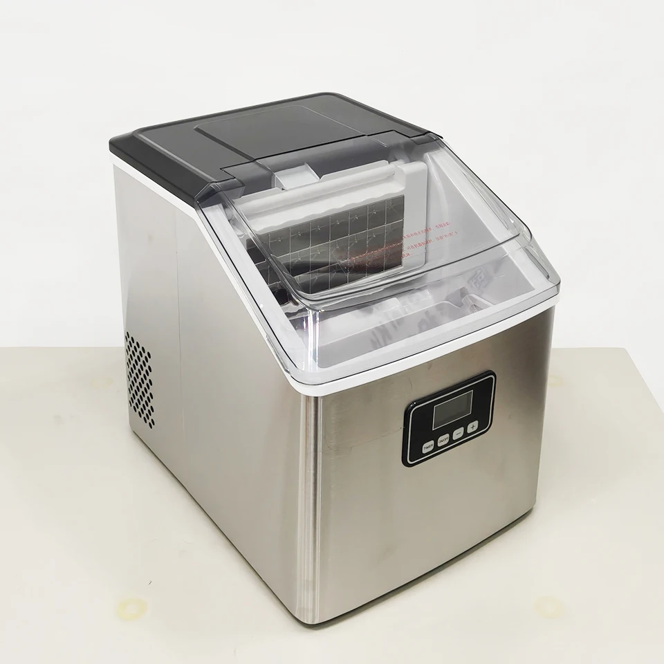 HZB20F-GC-M Automatic Mini Ice Cube Machine Compact 220V Countertop Design with 30/35kg High Ice Output