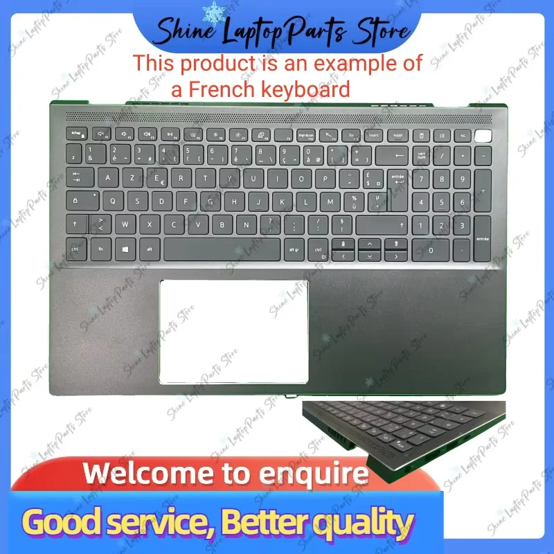 

Новинка для Dell inspiron 15 7500 7501 C, чехол C, упор для рук, клавиатура США, французская клавиатура 0DMGXY