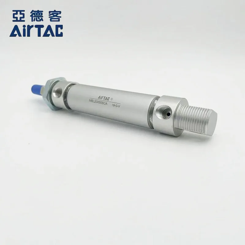 Airtac Mini Aluminum Pneumatic Cylinder MBL Series 20/25 Bore Size MBL20/25X25X50X75X100X125X150X175 CA
