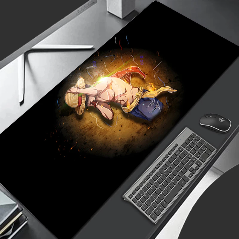 

Kawaii Mouse Pad one piece Luffy Anime Cute Girl Gabinete Gamer Computer Desk Mat Keyboard Gaming Accessories 900x400 Mousepad