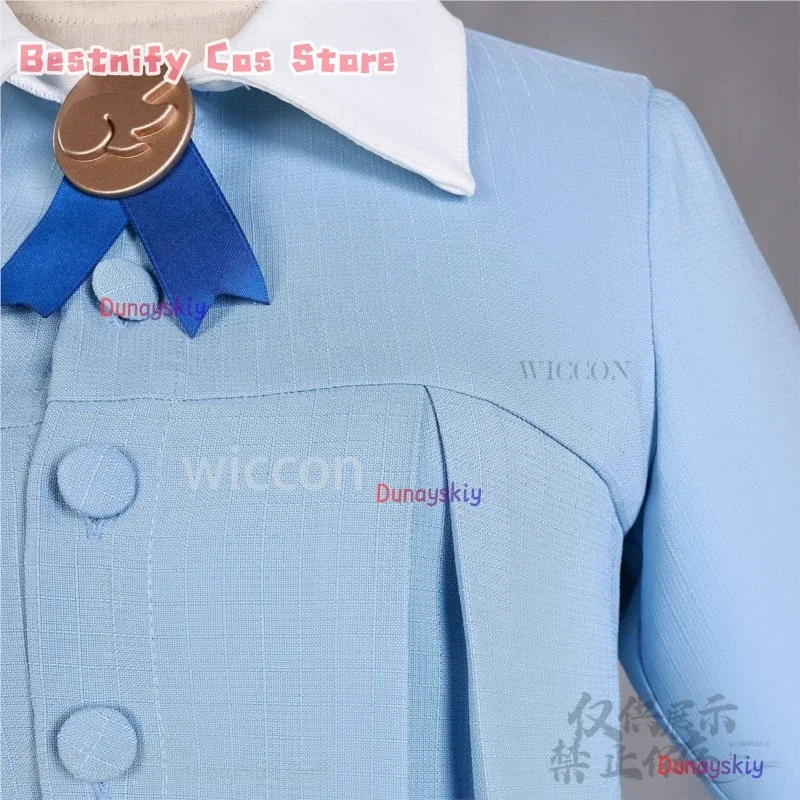 كوسبلاي كاردكابتور ساكورا كينوموتو كوسبفريه ساكورا أنيمي كاواي قميص أزرق فستان أبيض تاريخ الزي الرسمي الباروكات JK مدرسة لوليتا كوس مخصص